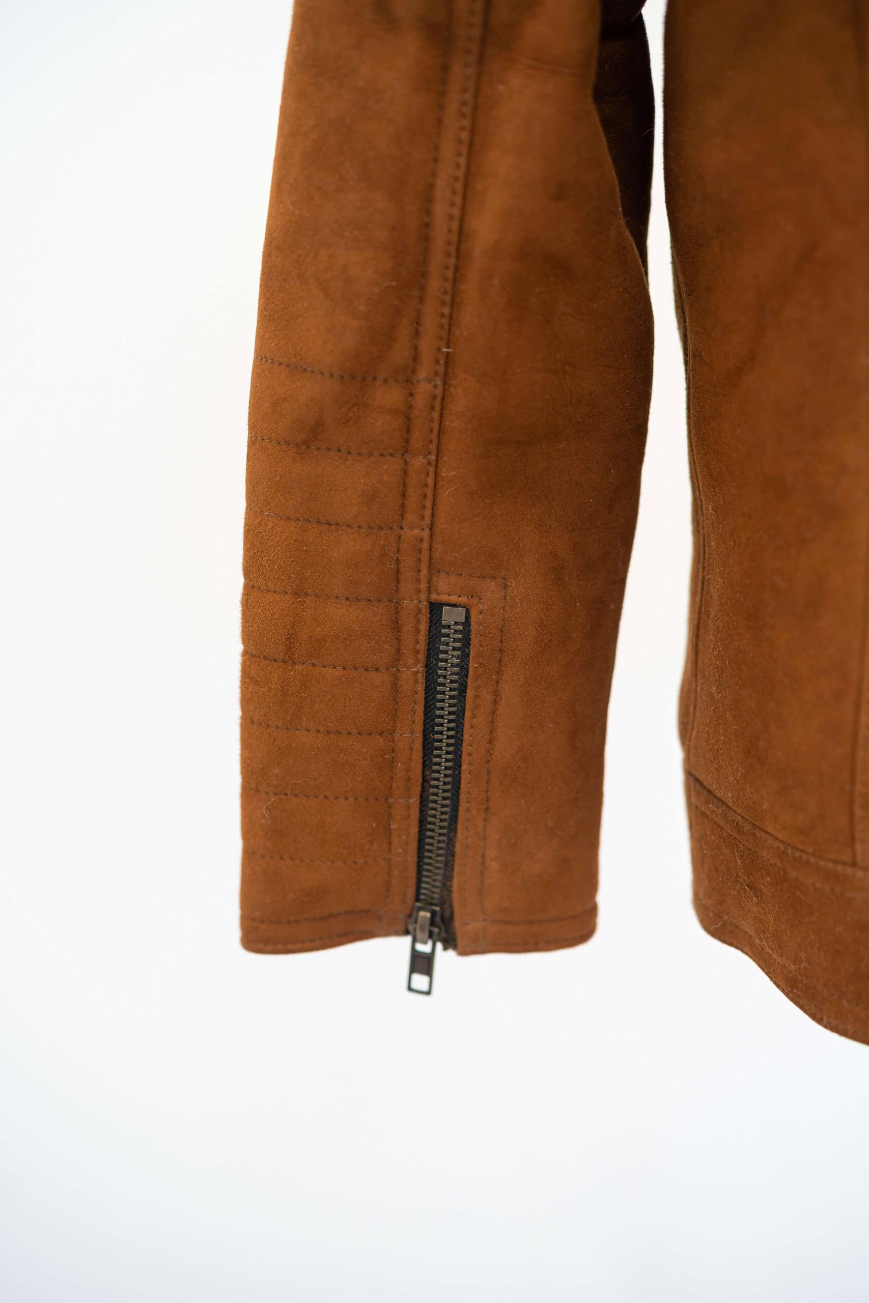 126-123 Kožená bunda AVIATOR s bielou kožušinou